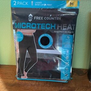 Free Country Microtech Heat Base Layer Pants - Black size s and m